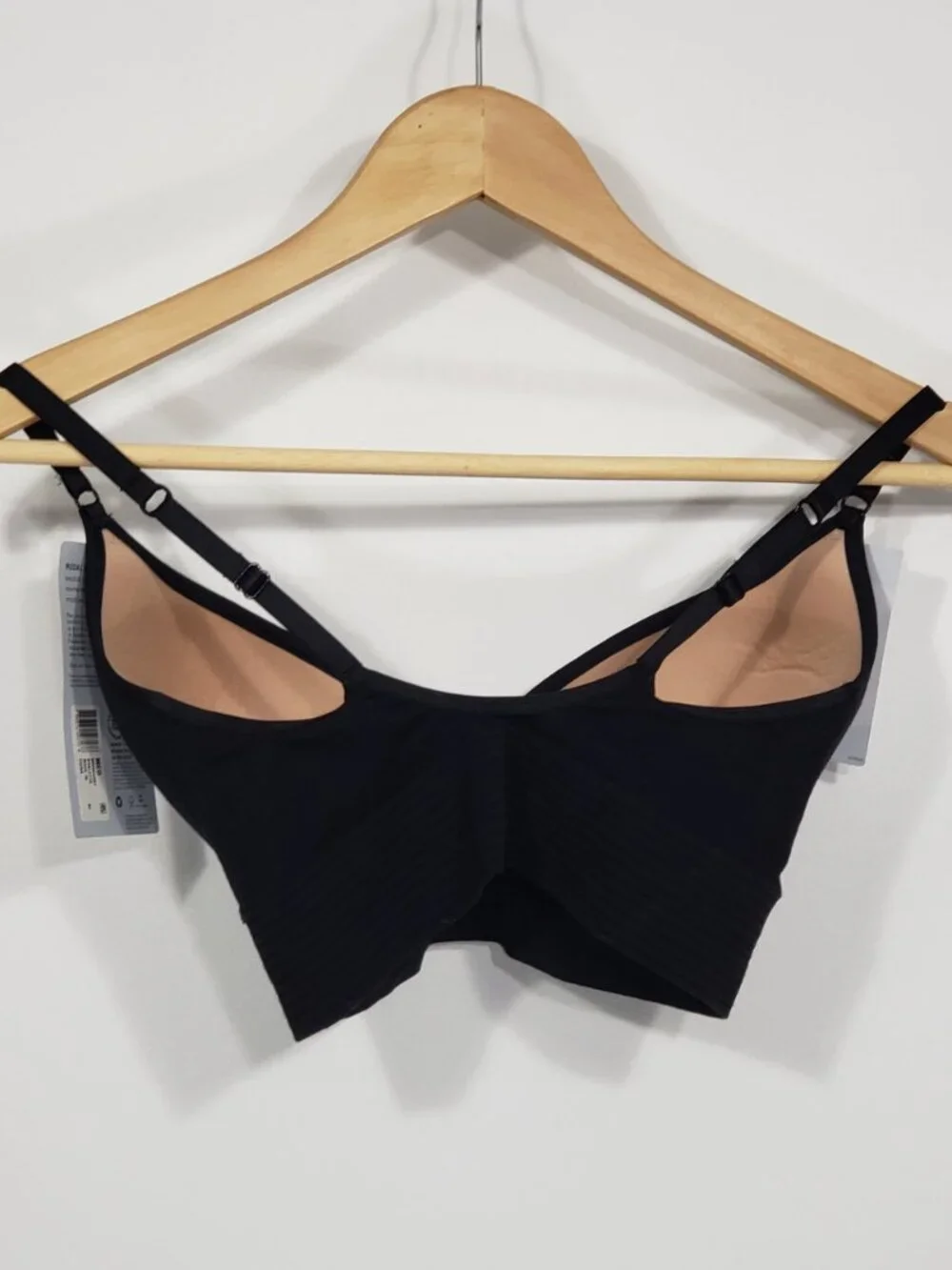 NWT  Jockey  Black Bralette  Medium  Adjustable Straps